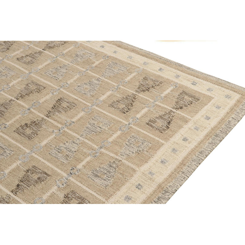 Scandinavian Wool Geometric Area Rug, Rectangle 10' x 14'