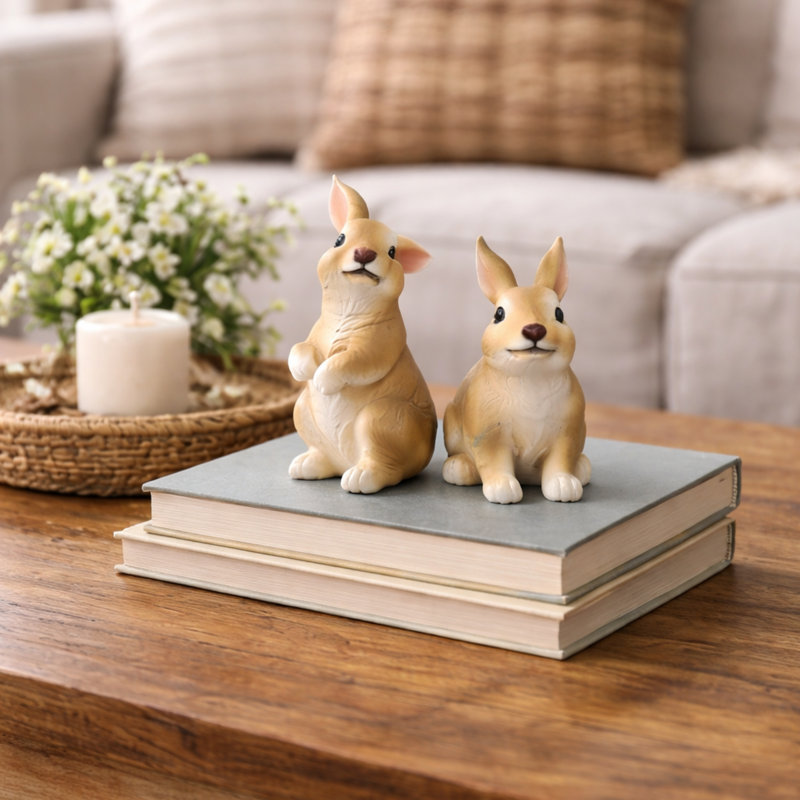 Ensemble de 2 figurines en résine