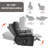 Leatheraire Heat Massage Dual Motor Infinite Position Up To 350 LBS Large Electric Power Lift Recliners-267814138