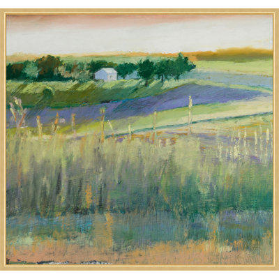 Summer Fields 1' Framed Print on Canvas