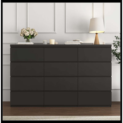 Commode double 12 tiroirs Modern