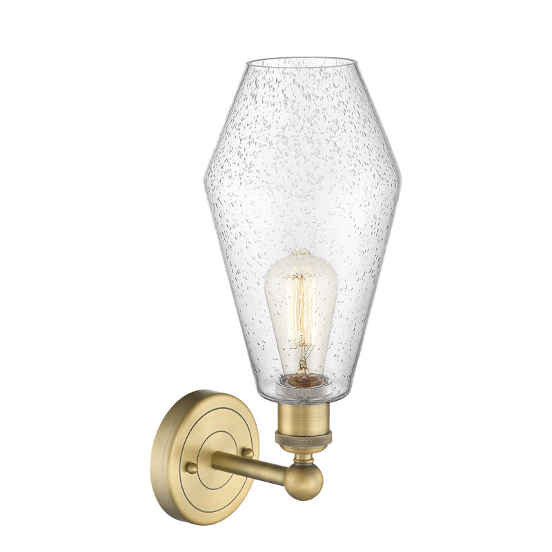 Amylea Armed Sconce, Seedy, Brushed Brass