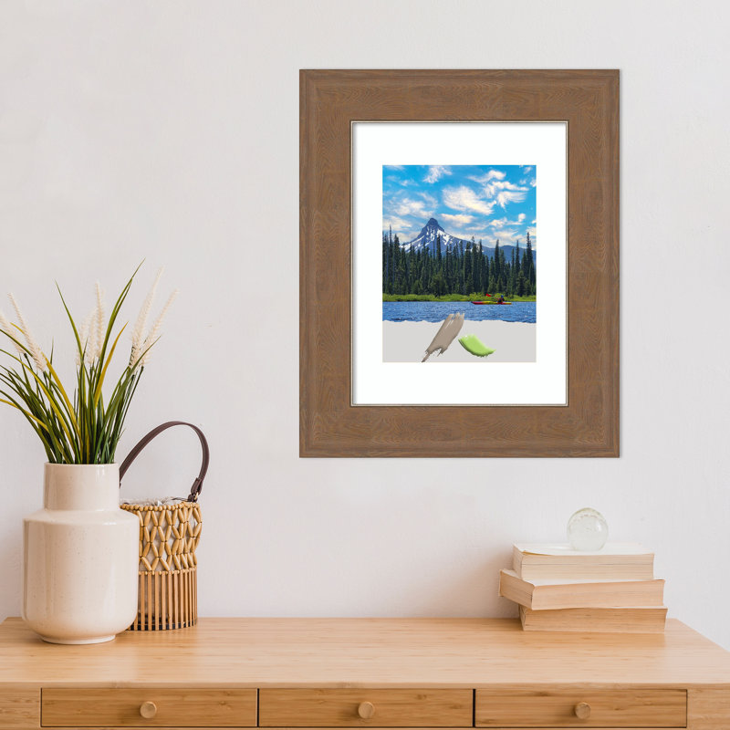 Cadre photo Claritha, 11 po x 14 po, Brun moyen