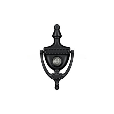 Deltana DKV6RU5 Door Knocker-Viewer, Victorian Rope in Antique Brass