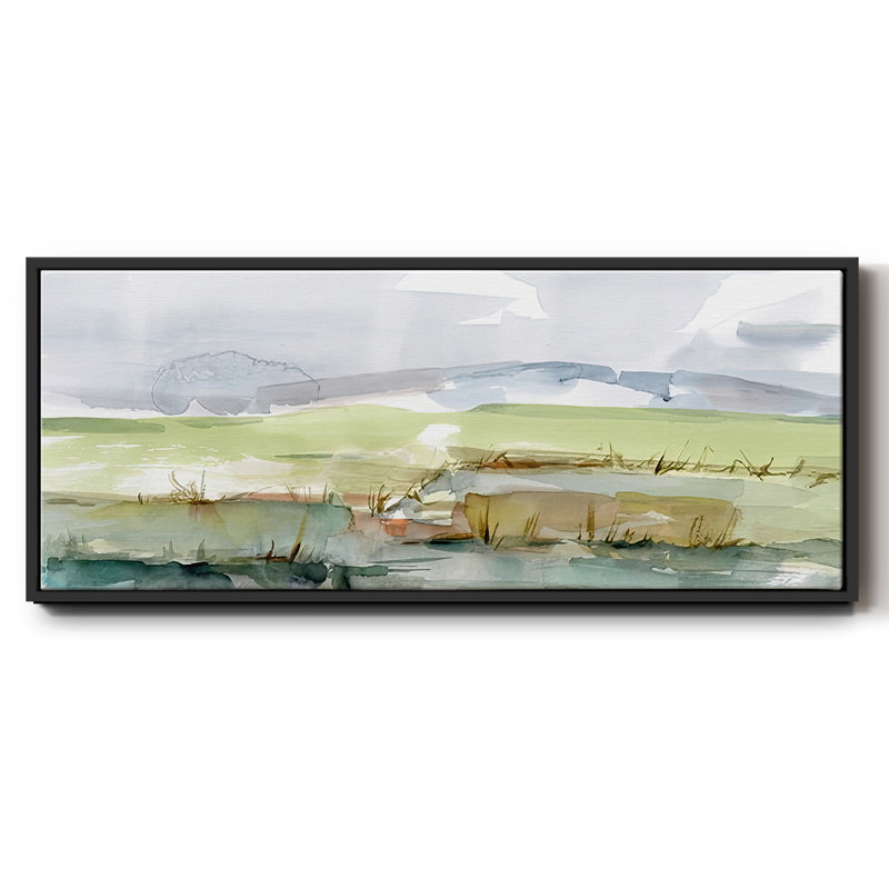 Pastel Inlet I - toile encadrée, H 20 po x l 50 po