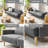 76.8'' Velvet Convertible Sofa-1695102810