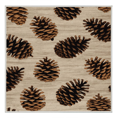 Tapis beige lavable à la machine