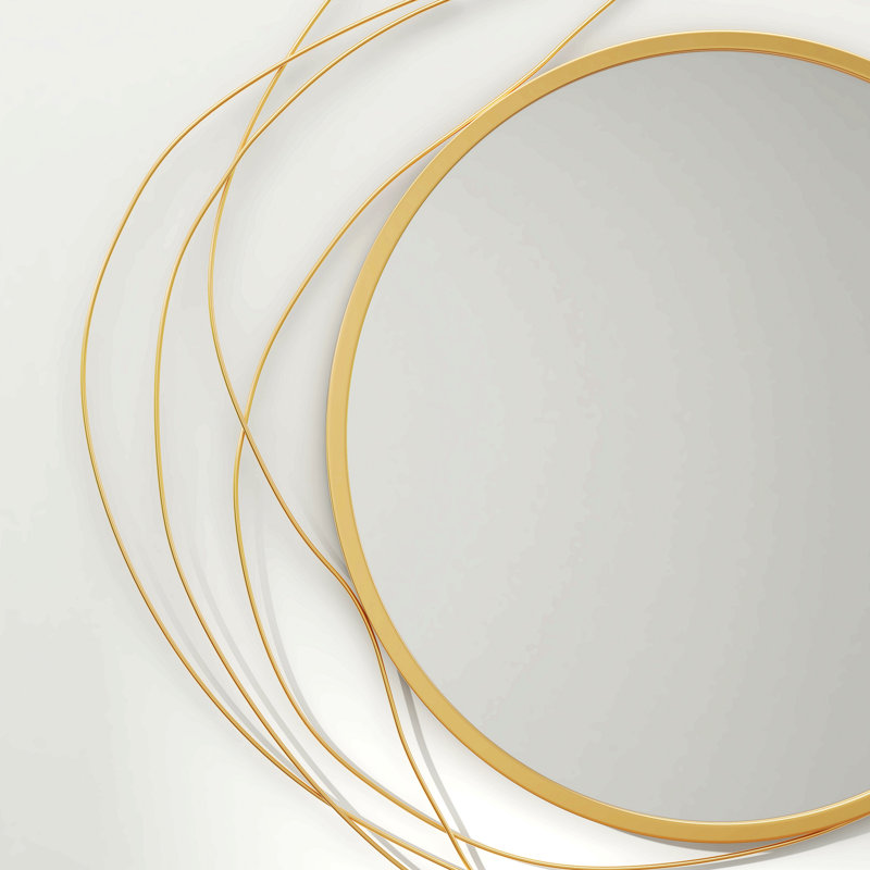 Miroir Modern, Doré
