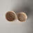 Qiana Whitewash Rattan Woven Orchard Storage Baskets, Set of 2