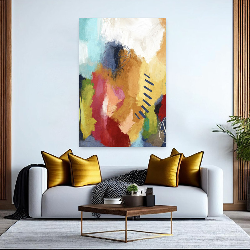 Art abstrait contemporain abstrait abstrait, 60" H x 40" W