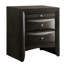 Table de chevet 2 tiroirs Grey Oak-1055649459