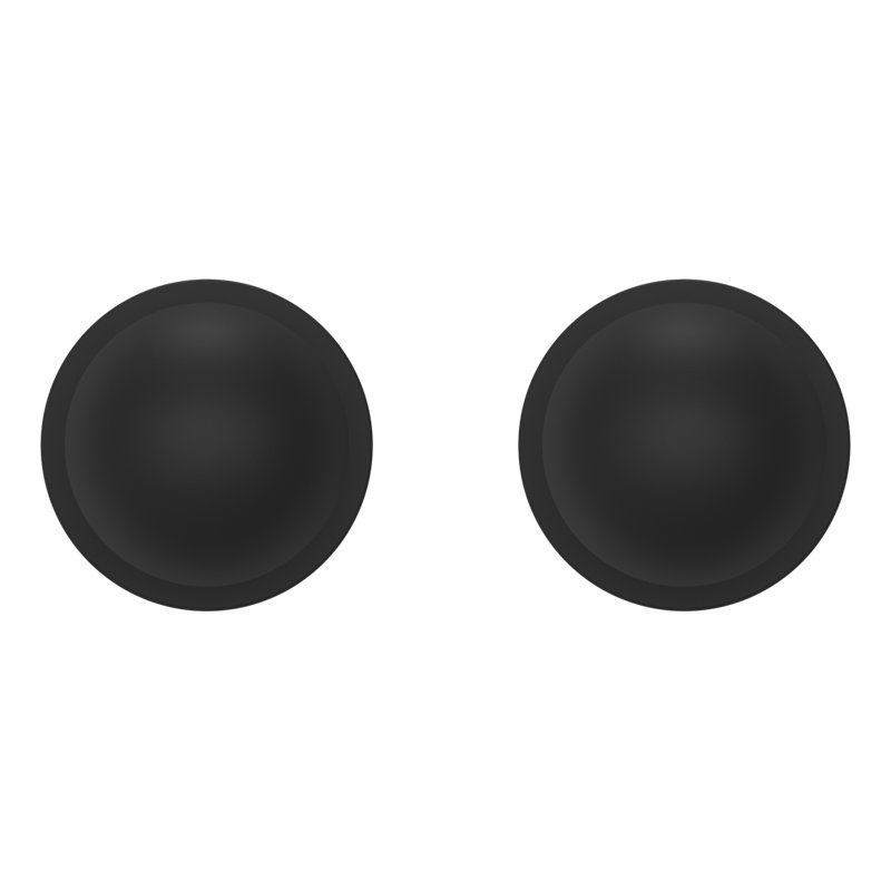 5041 Knob 2.09375 Diameter Round, Satin Black