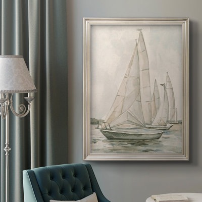 Voile Scribble II, toile encadrée de qualité supérieure - prête à être accrochée