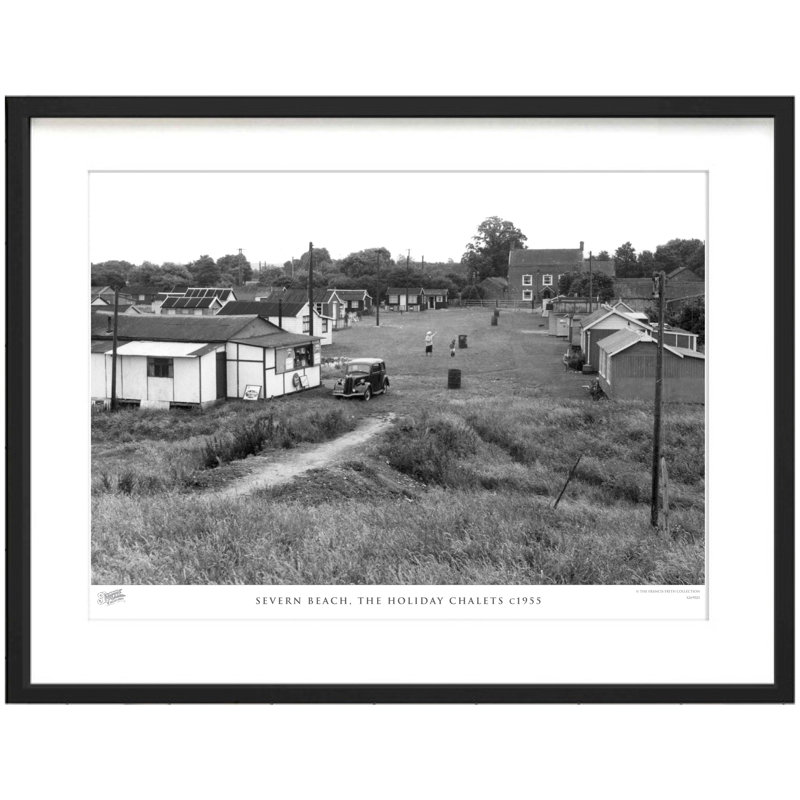 Severn Beach, The Holiday Chalets C1955 - Single Picture Frame Print, 28cm H X 36cm W x 2cm D