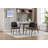Dining Chairs Set Of 2 Mid Century Modern Retro Faux Leather Chair With  Bentwood Upholstered Seat Metal Legs Adjustable Foot For Kitchen Dining Room Chairs-1003095615