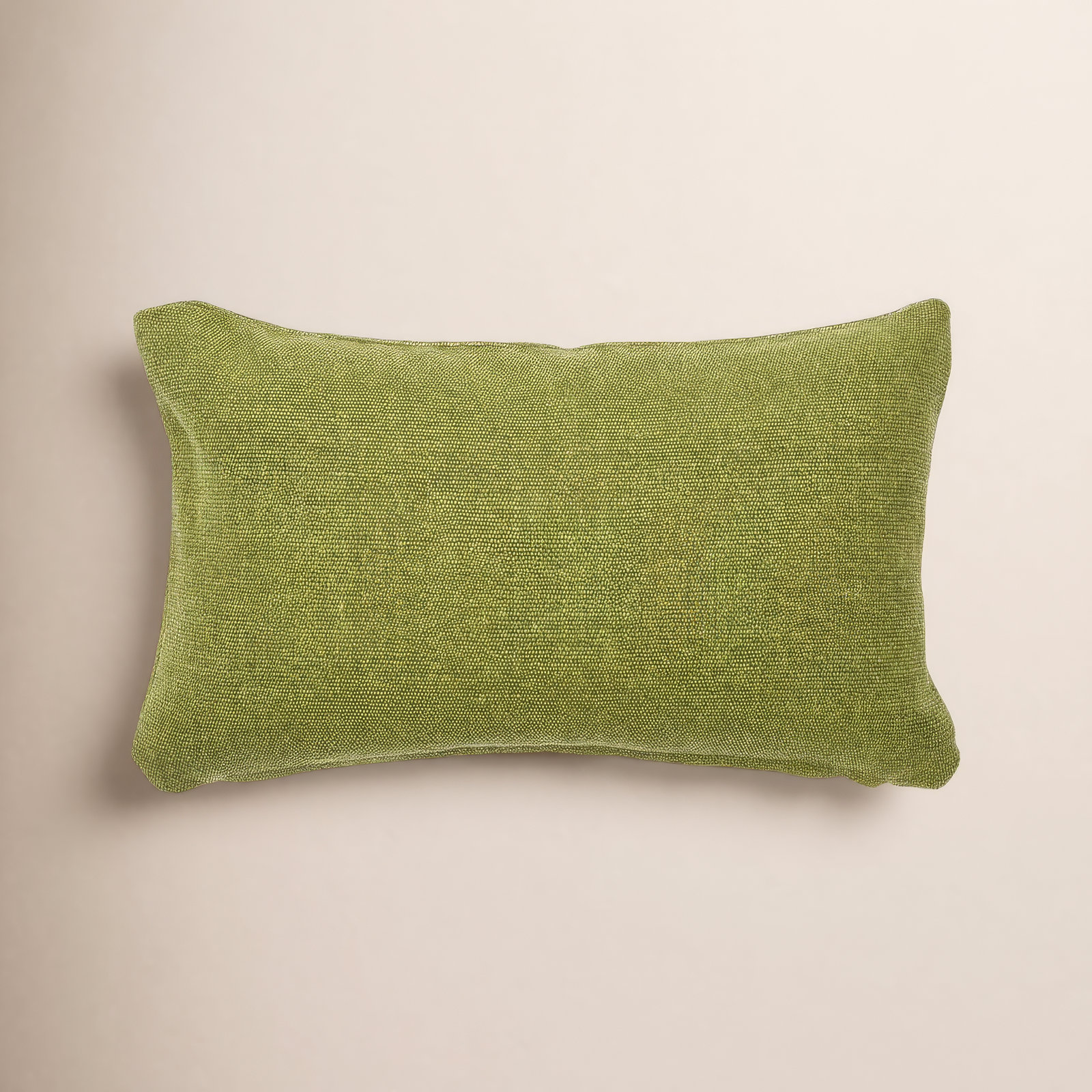 Almerton Cotton Lumbar Throw Pillow, Green, Synthetic Down Alternative