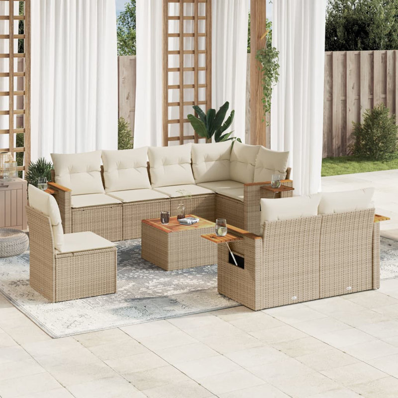  Garden Sofa Set Beige