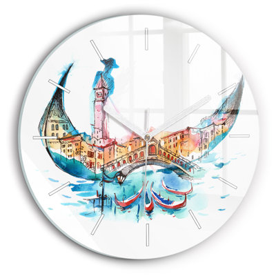 Glass Wall Clock