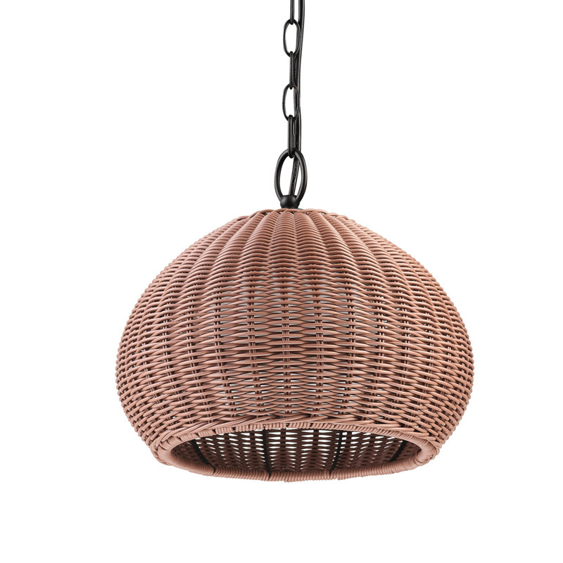 Branigans 1 - Light Orange Single Pendant