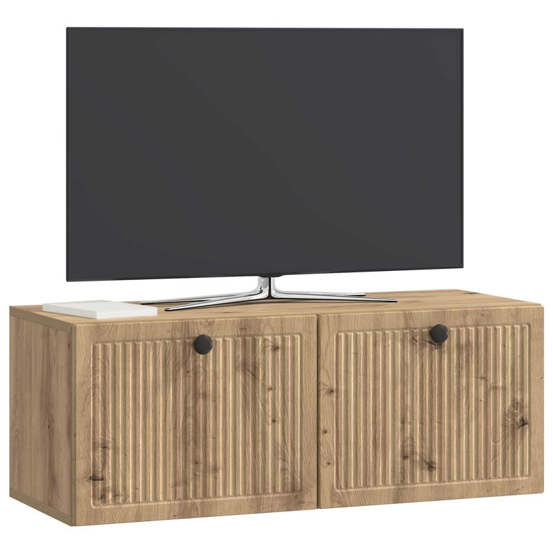 TV Stand, 30cm H x 78.5cm L x 31cm W, Artisan Oak