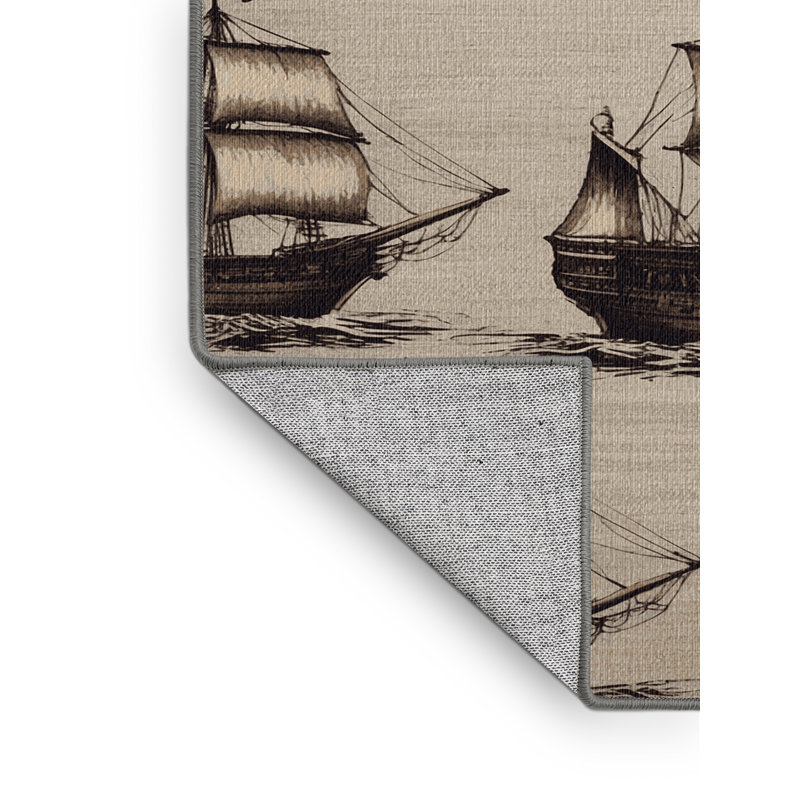  Tapis nautique lavable Galions, Tapis de couloir 2 pi x 4 pi