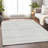 Premium Machine Washable Prisco Silver Rug-2085727520