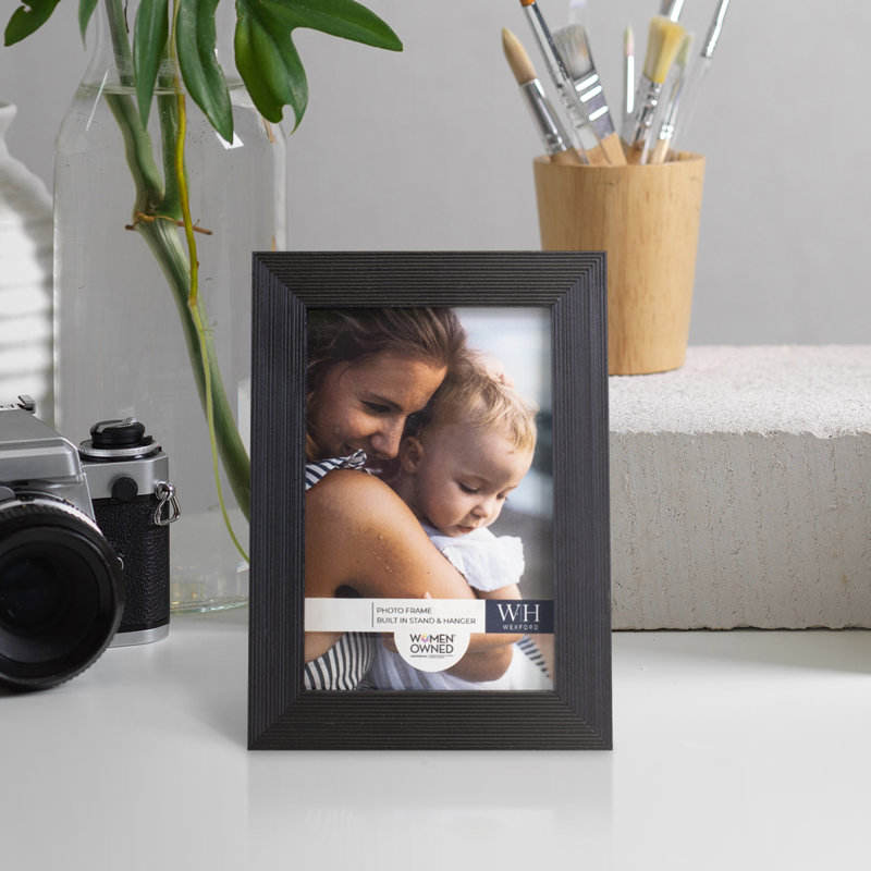 Apolline Wood Picture Frame, 3" x 5", Ebony