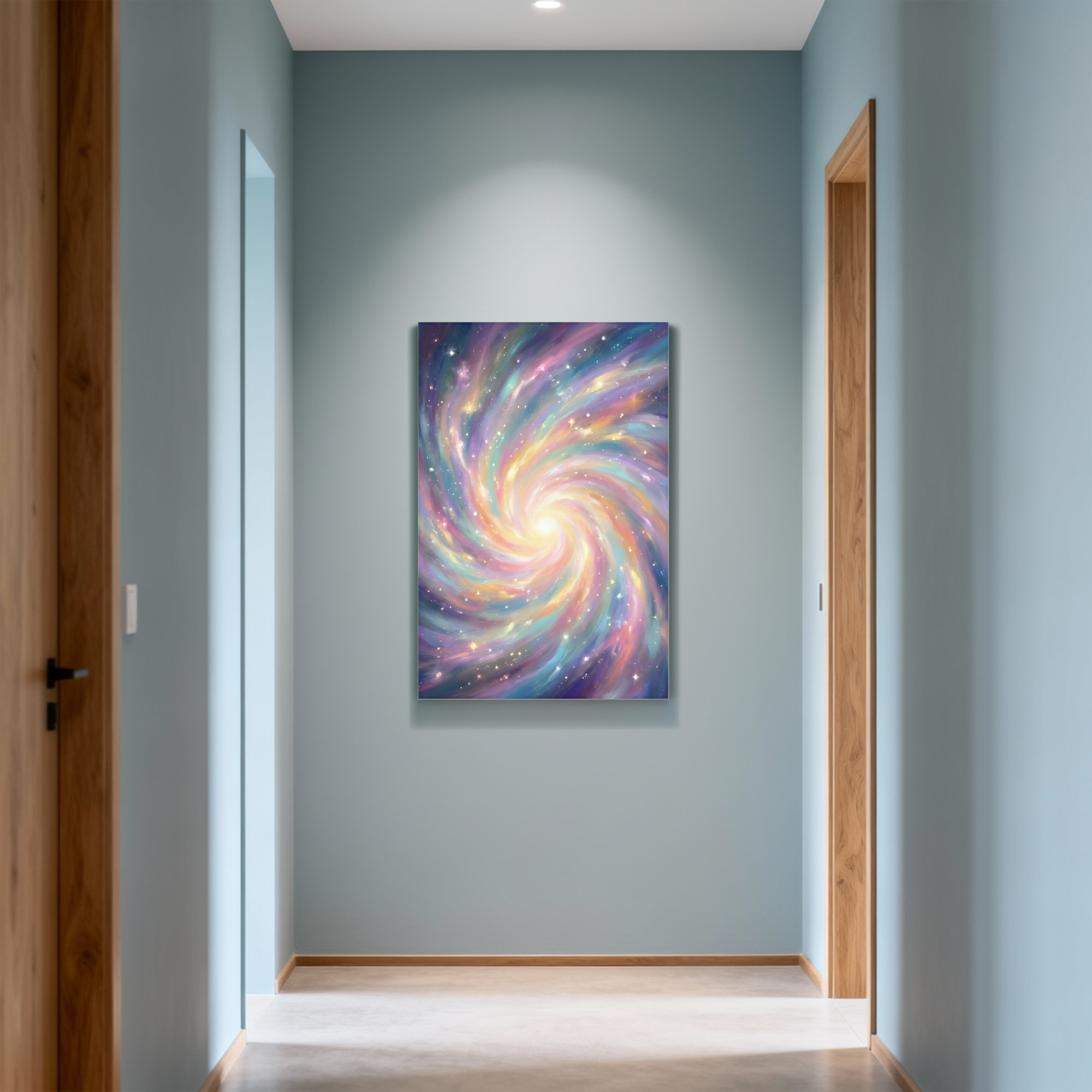 Mercer41 Abstract Colourful Spiral Galaxy With Stars And Nebula ...