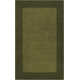 Dolma Handmade Hand Loomed Wool Dark and Hunter Green Rug