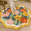 Novelty 36 cm x 36 cm Floral Area Rug