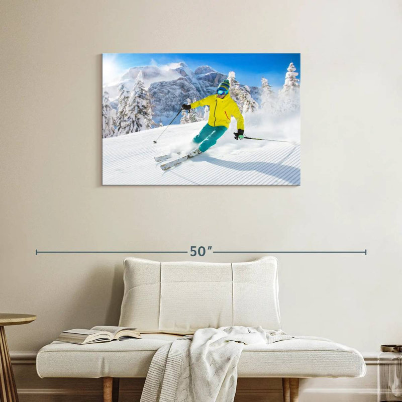 Descente de ski alpin, H 24 po x l 36 po
