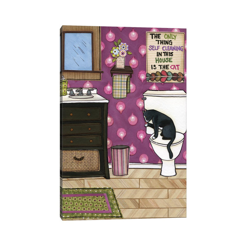 Autonettoyant par Jamie Morath-impression, H 26 po x l 18 po x 1,5 po, Pas de tapis, Toile tendue