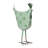 21"H Metal Polka Dot Standing Hen Decor Animal Statue