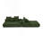 Boneless Modern Upholstered L-Shape Sectional Sofa Couch, Modular Compressed Sofa