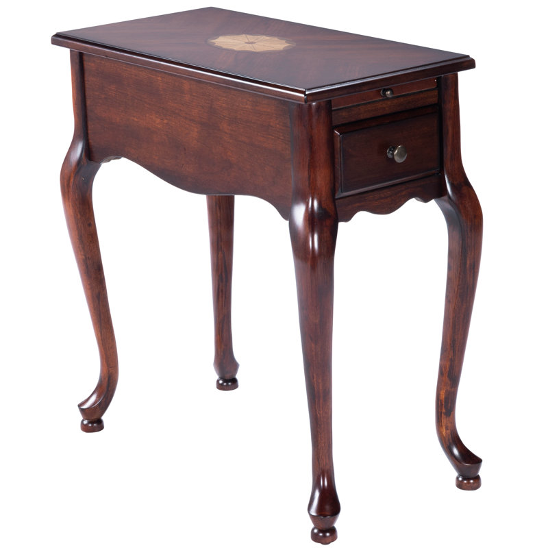 Croydon One Drawer with Pullout Side Table, Cherry