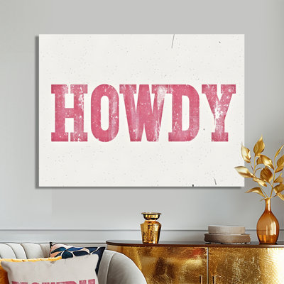 Howdy - Cowgirls Wall Art Living Room