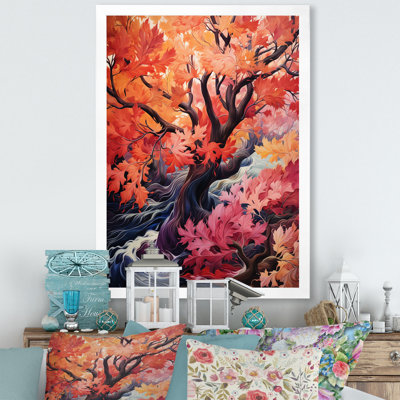 Rose fauve sauvage d'Afrique - arbre, art mural africain