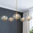 Mourine 5 - Light Dimmable Sputnik Modern Linear Chandelier