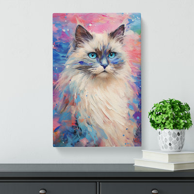 Ragdoll Cat Impressionism No.2 - Wrapped Canvas