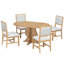 Ensemble de table de salle à manger de ferme 5 pièces TREXM Farmhouse-1936342826