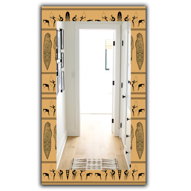 Decorative Wall Mirror, Modern Accent Mirror - Modern Reflection Mirror, 39.4" H x 29.5" W, Boho