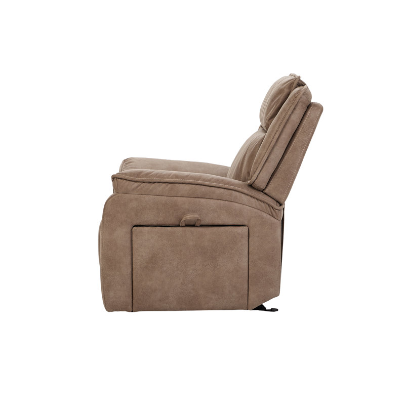 Fauteuil inclinable électrique oscillant Hochstetler, Derby Fauve, Derby fauve