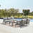 Evalyn Rectangular Metal Outdoor Coffee Table , 50'' in. W 27'' in. D