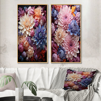 Enchanted Visions Mums Florals - Mums Wall Decor Set Of 2