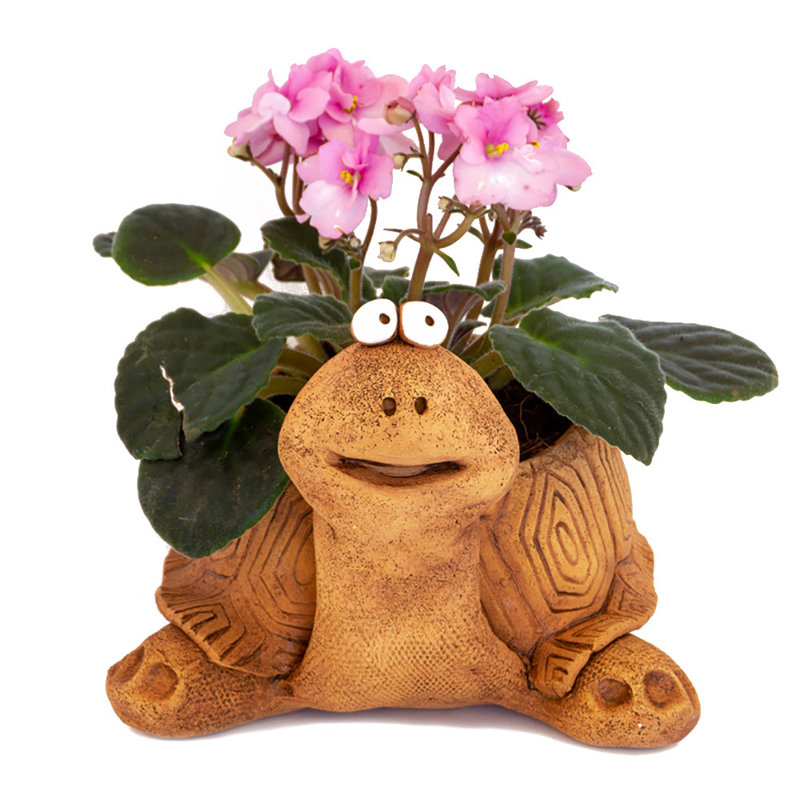 Euva Indoor/Outdoor Clay Statue Planter