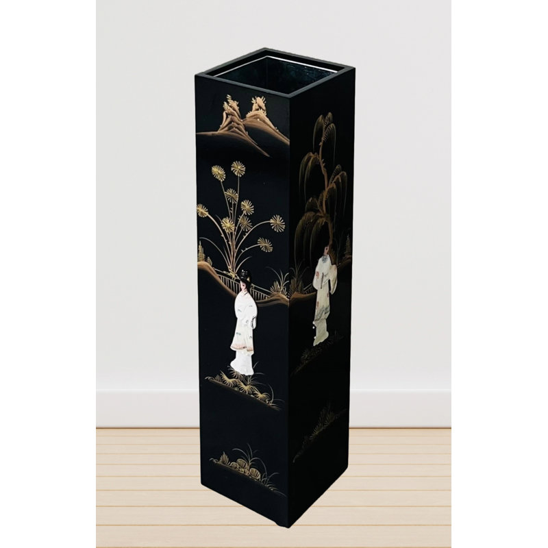 Mother of Pearl Hand Painted Umbrella Stand Holder