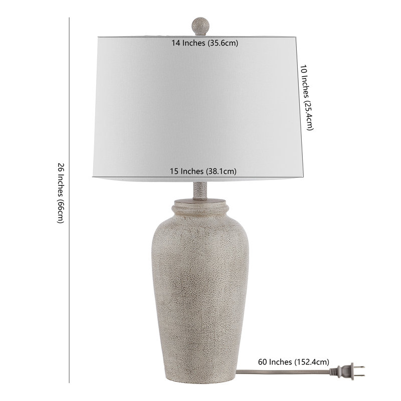 Lampe de table blanche 26 po Cantero