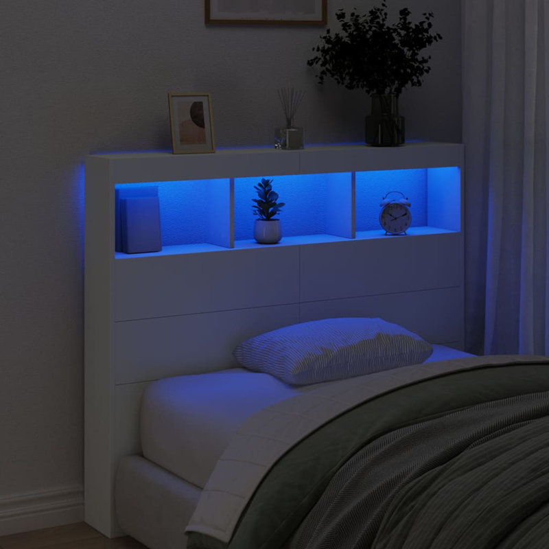 Cedria Headboard, White, Small Double - 120 x 190 cm