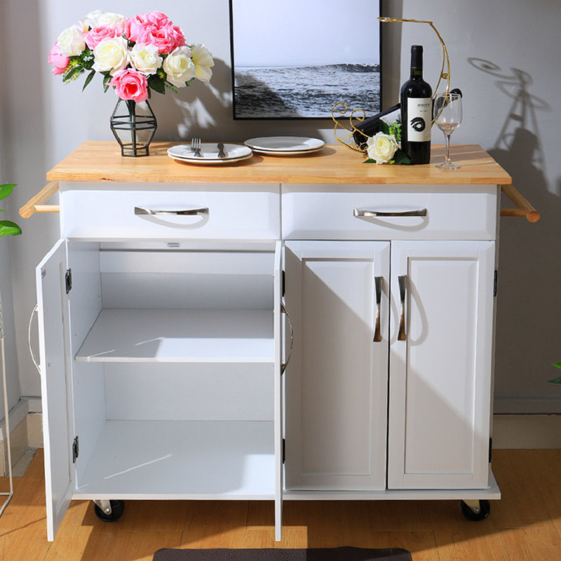 Stanford Kitchen Island, White