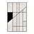 Soft Plush Easterly Minimalist Geometric Area Rug in Gray – Black Binding-731346963